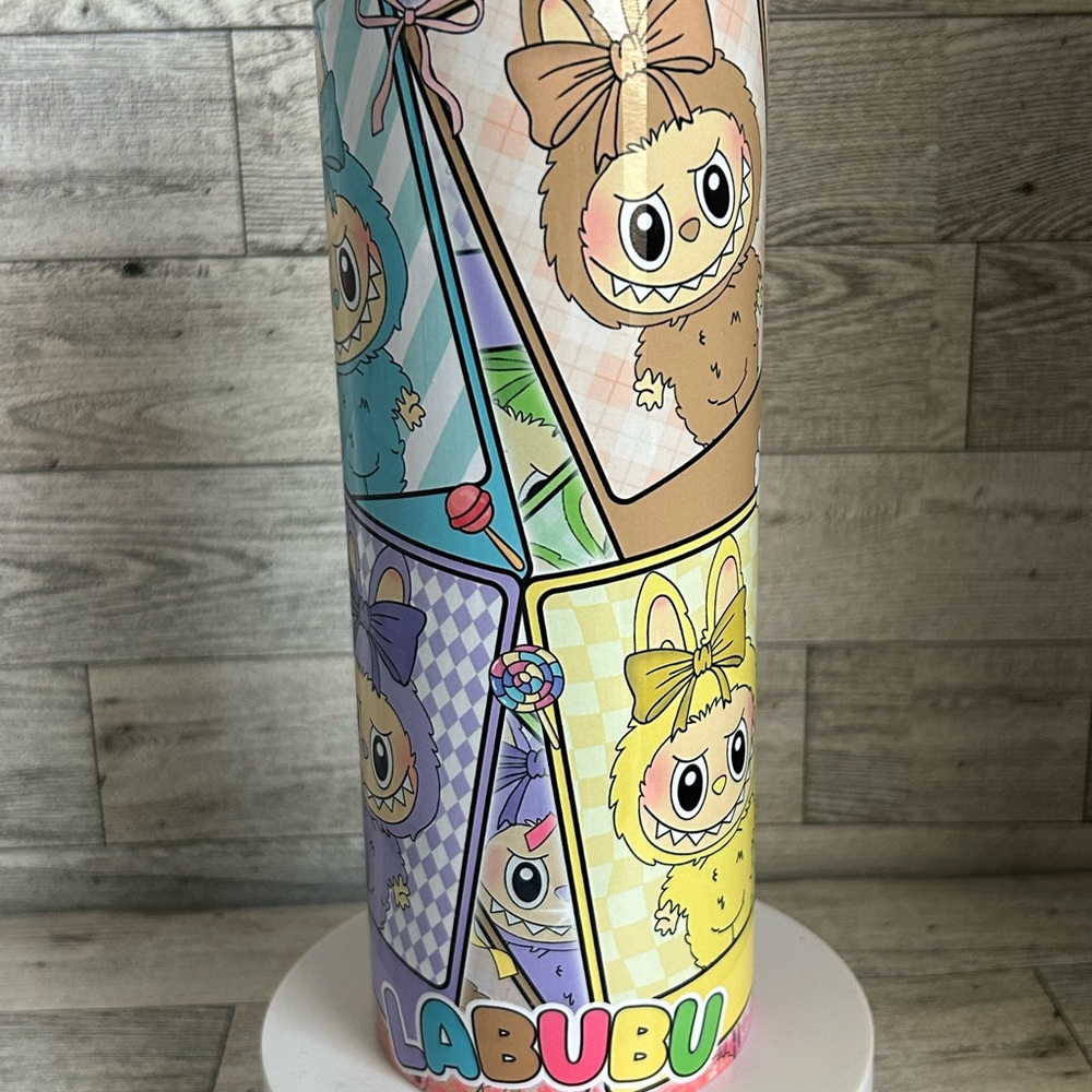 Labubu Colorful Cartoon Character Tumbler - Picture 2 of 3